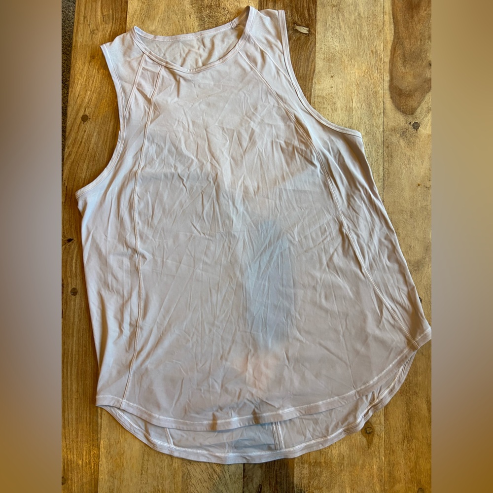 Lululemon sculpt tank size 10 very pale pink color